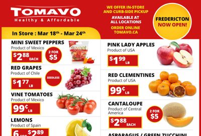 Tomavo Flyer March 18 to 24