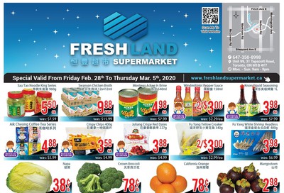 FreshLand Supermarket Flyer February 28 to March 5