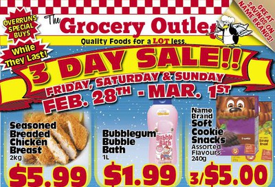 The Grocery Outlet 3-Day Sale Flyer February 28 to March 1