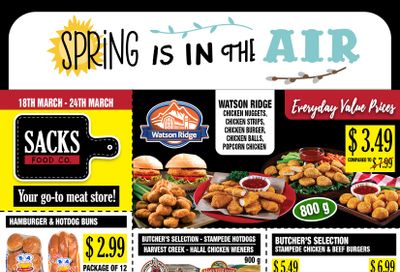 Sacks Food Co. Flyer March 18 to 24