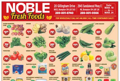 Noble Fresh Foods Flyer March 18 to 24
