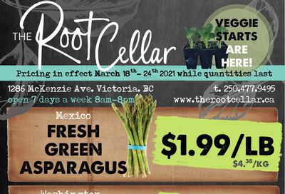 The Root Cellar Flyer March 18 to 24