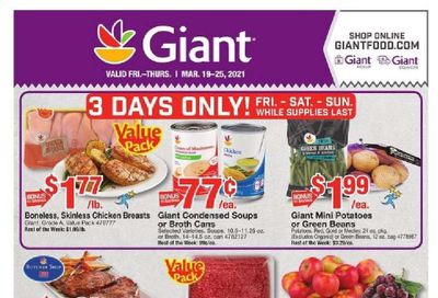 Giant Food Weekly Ad Flyer March 19 to March 25