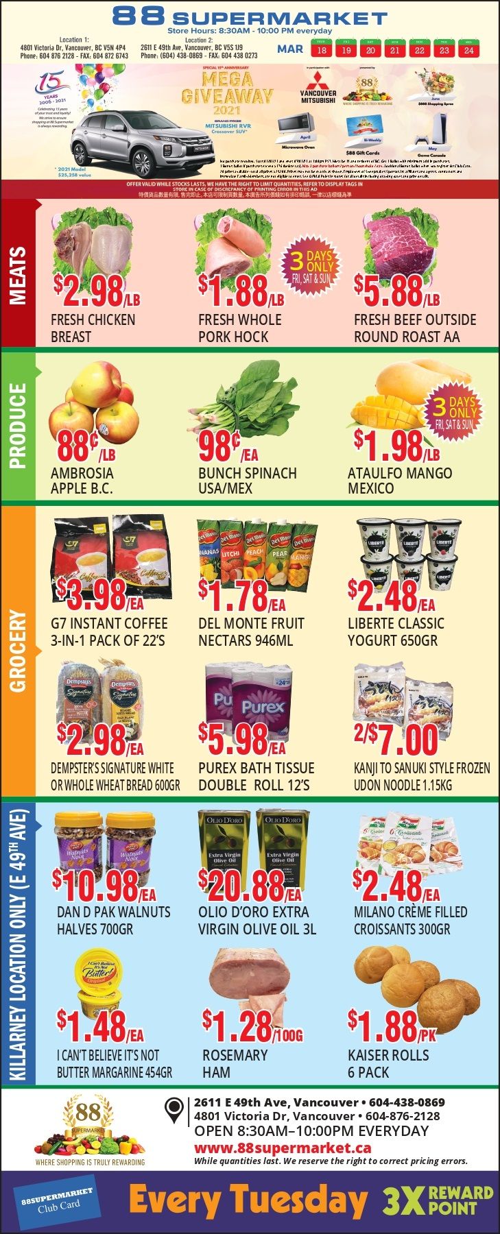 88 Supermarket Flyer March 18 to 24