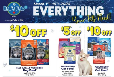 Ren's Pets Depot Flyer March 1 to 15