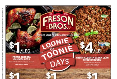 Freson Bros. Flyer March 19 to 25