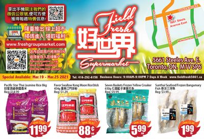 Field Fresh Supermarket Flyer March 19 to 25