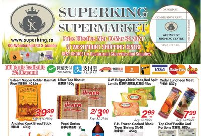 Superking Supermarket (London) Flyer March 19 to 25