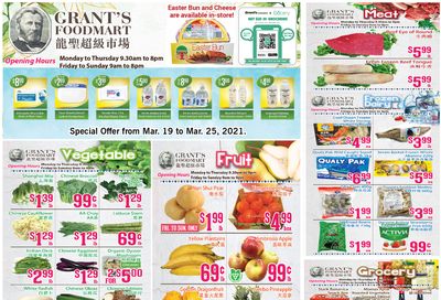 Grant's Food Mart Flyer March 19 to 25