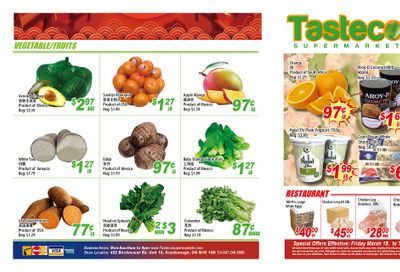 Tasteco Supermarket Flyer March 19 to 25