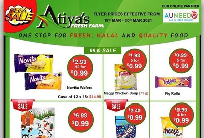 Atiya's Fresh Farm Flyer March 18 to 30