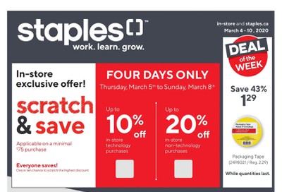 Staples Flyer March 4 to 10