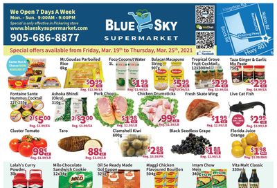 Blue Sky Supermarket (Pickering) Flyer March 19 to 25