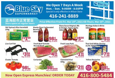 Blue Sky Supermarket (North York) Flyer March 19 to 25