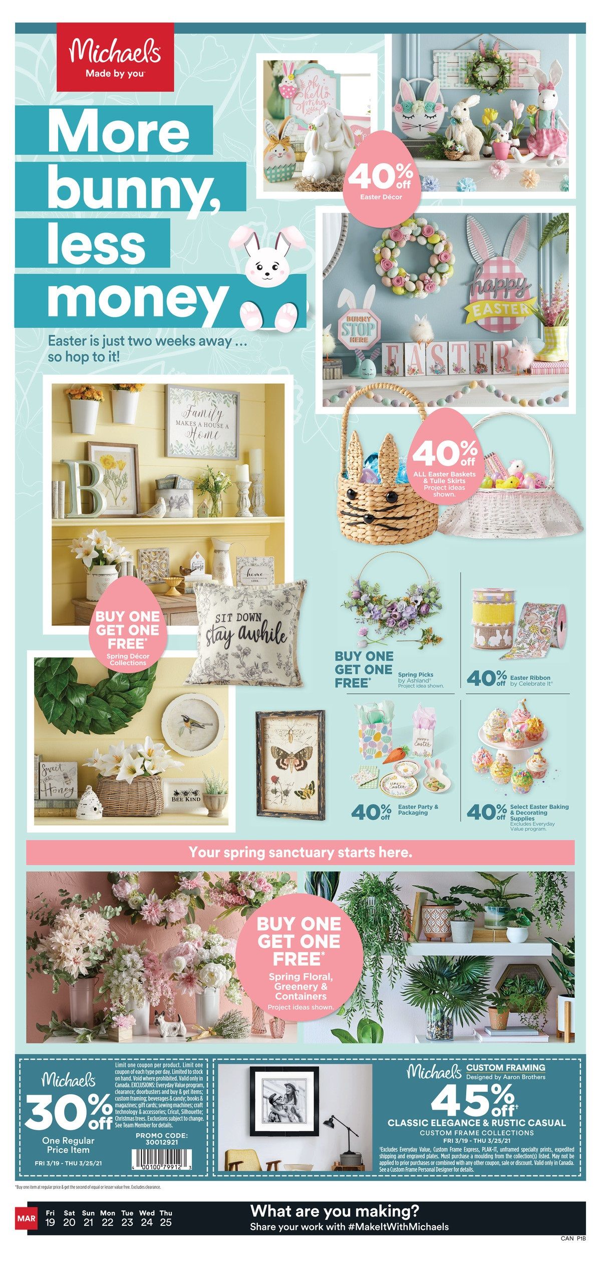 Michael's Flyer March 19 to 25