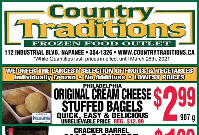 Country Traditions Flyer March 18 to 25