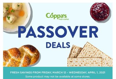 Coppa's Fresh Market Passover Flyer March 12 to April 1