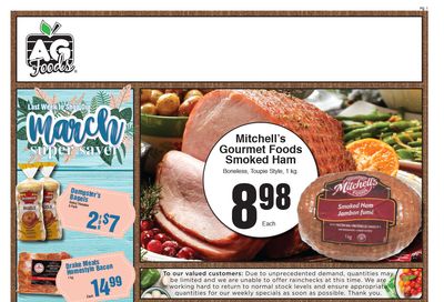 AG Foods Flyer March 21 to 27