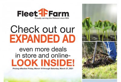 Fleet Farm Weekly Ad Flyer March 19 to March 27