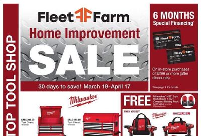 Fleet Farm Weekly Ad Flyer March 19 to April 17