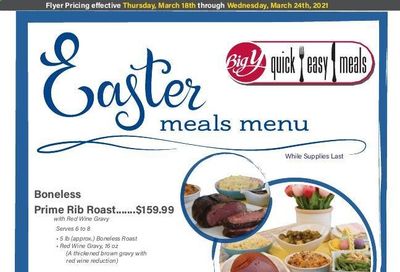 Big Y (CT, MA) Weekly Ad Flyer March 18 to March 24