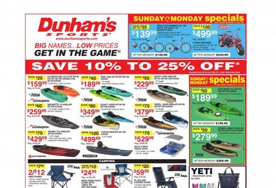 Dunham's Sports (MI, MN, SD, WI) Weekly Ad Flyer March 20 to March 25