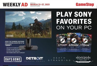 GameStop Weekly Ad Flyer March 21 to March 27
