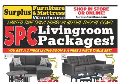 Surplus Furniture & Mattress Warehouse (Medicine Hat) Flyer March 22 to April 4