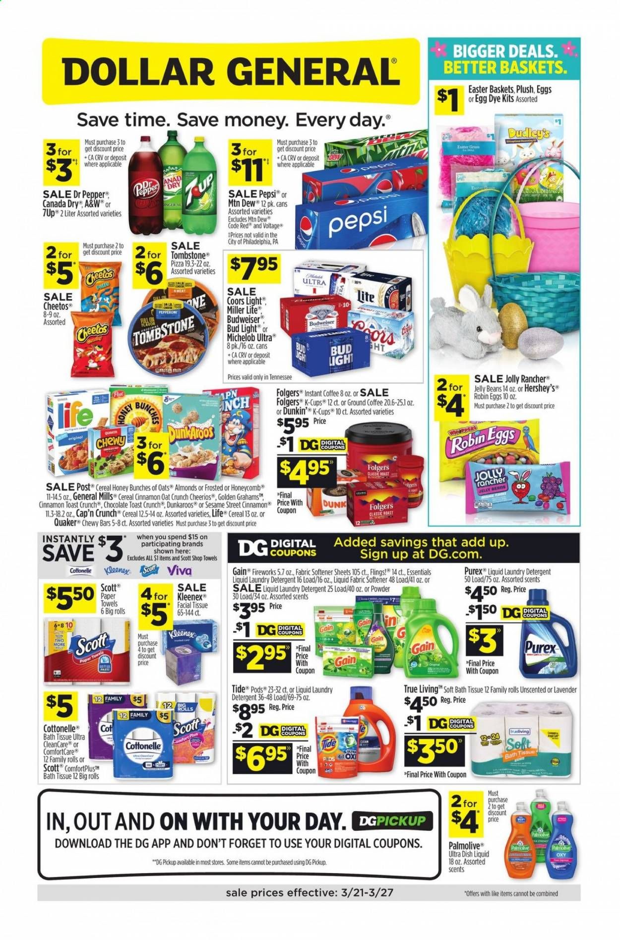 Dollar General (TN) Weekly Ad Flyer March 21 to March 27