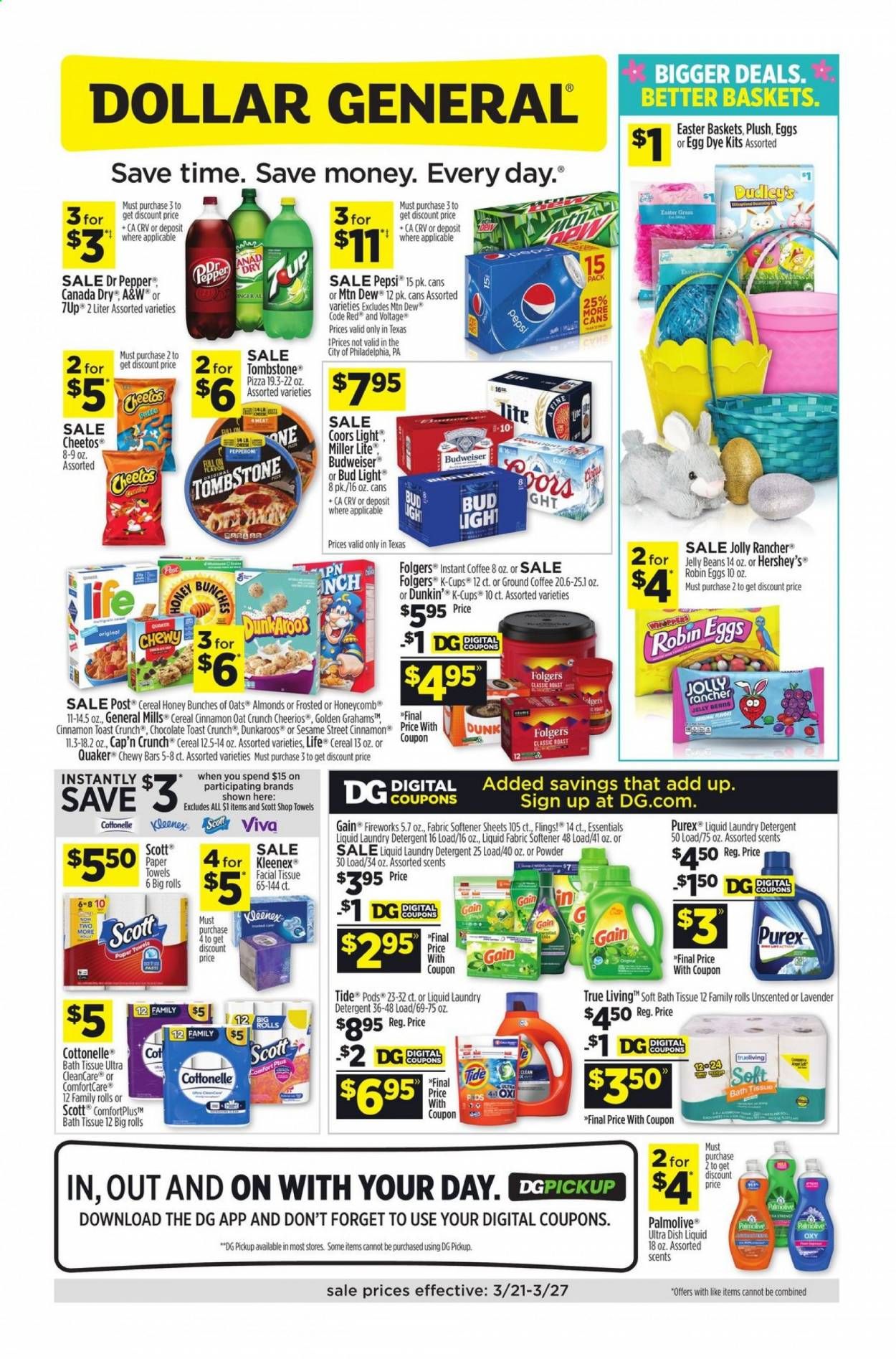 Dollar General (TX) Weekly Ad Flyer March 21 to March 27