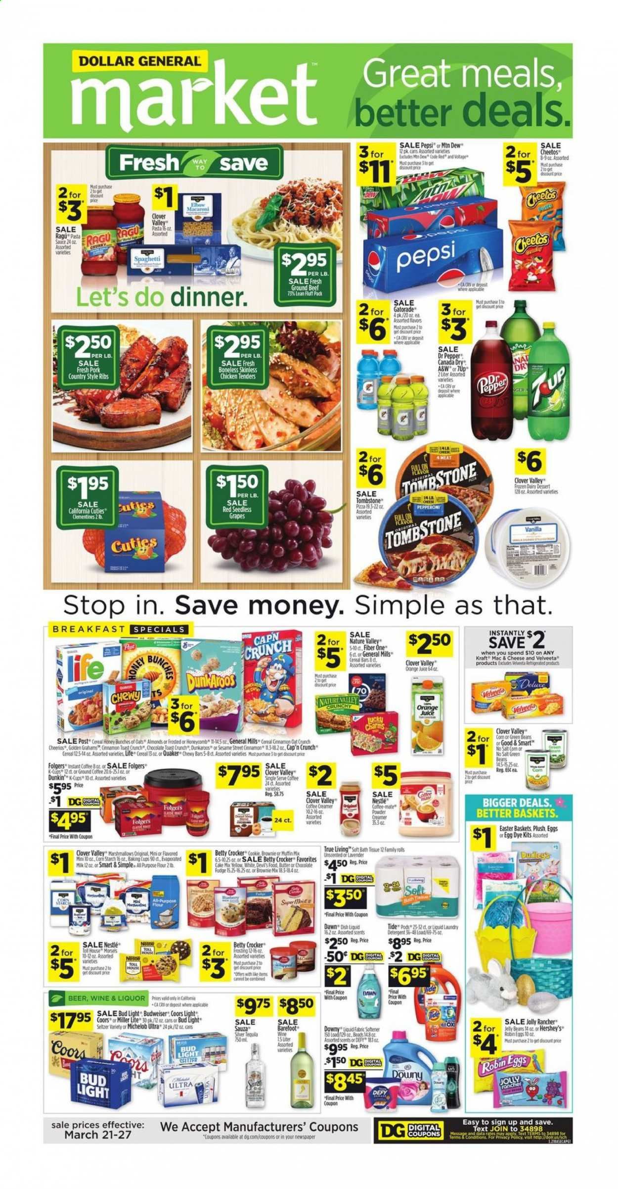 Dollar General (CA) Weekly Ad Flyer March 21 to March 27
