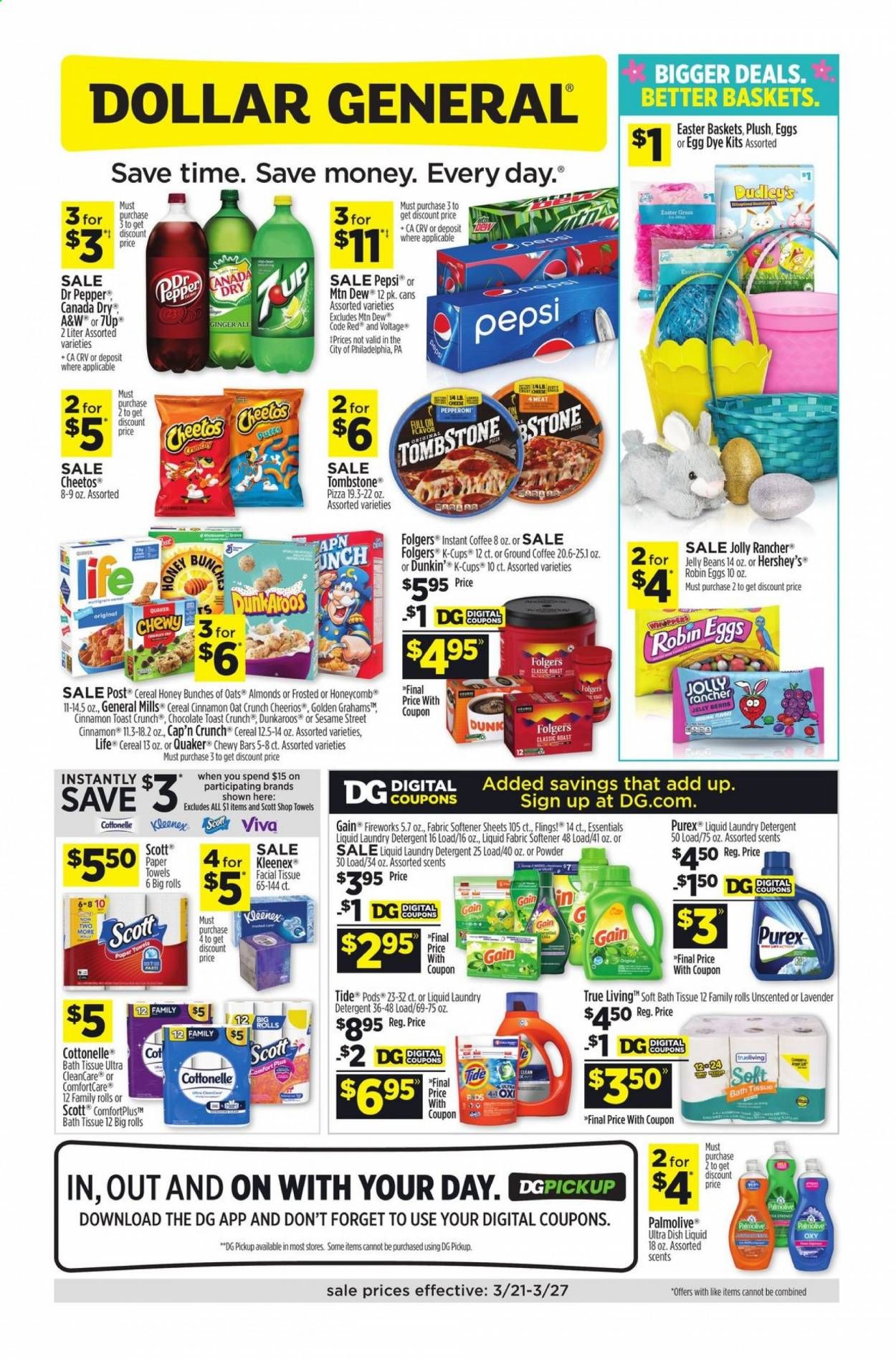 Dollar General (GA, IA, MI, MN, NM, OH, OK) Weekly Ad Flyer March 21 to March 27
