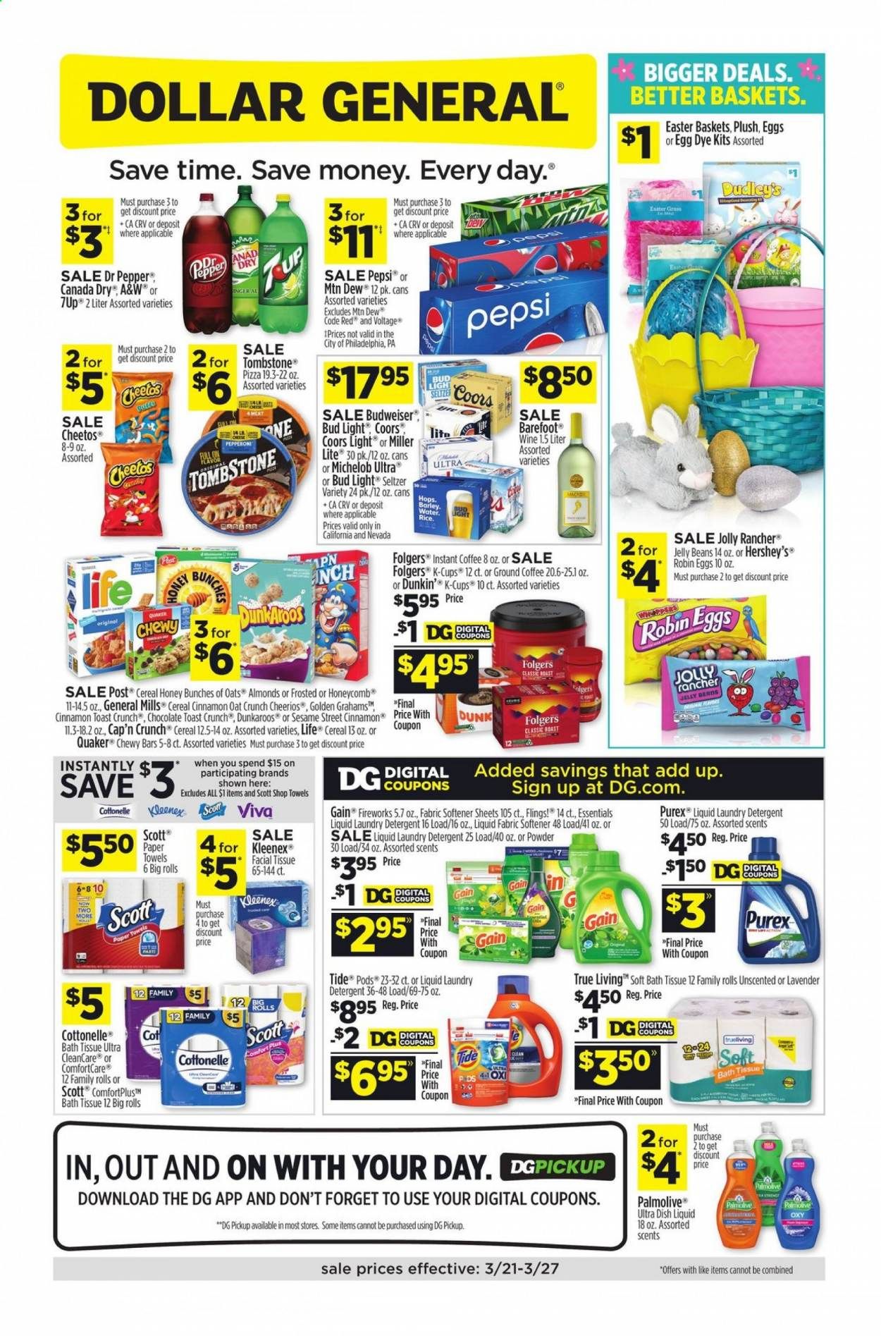 Dollar General (CA, NV) Weekly Ad Flyer March 21 to March 27