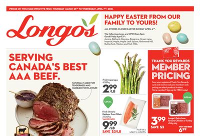 Longo's Flyer March 25 to April 7