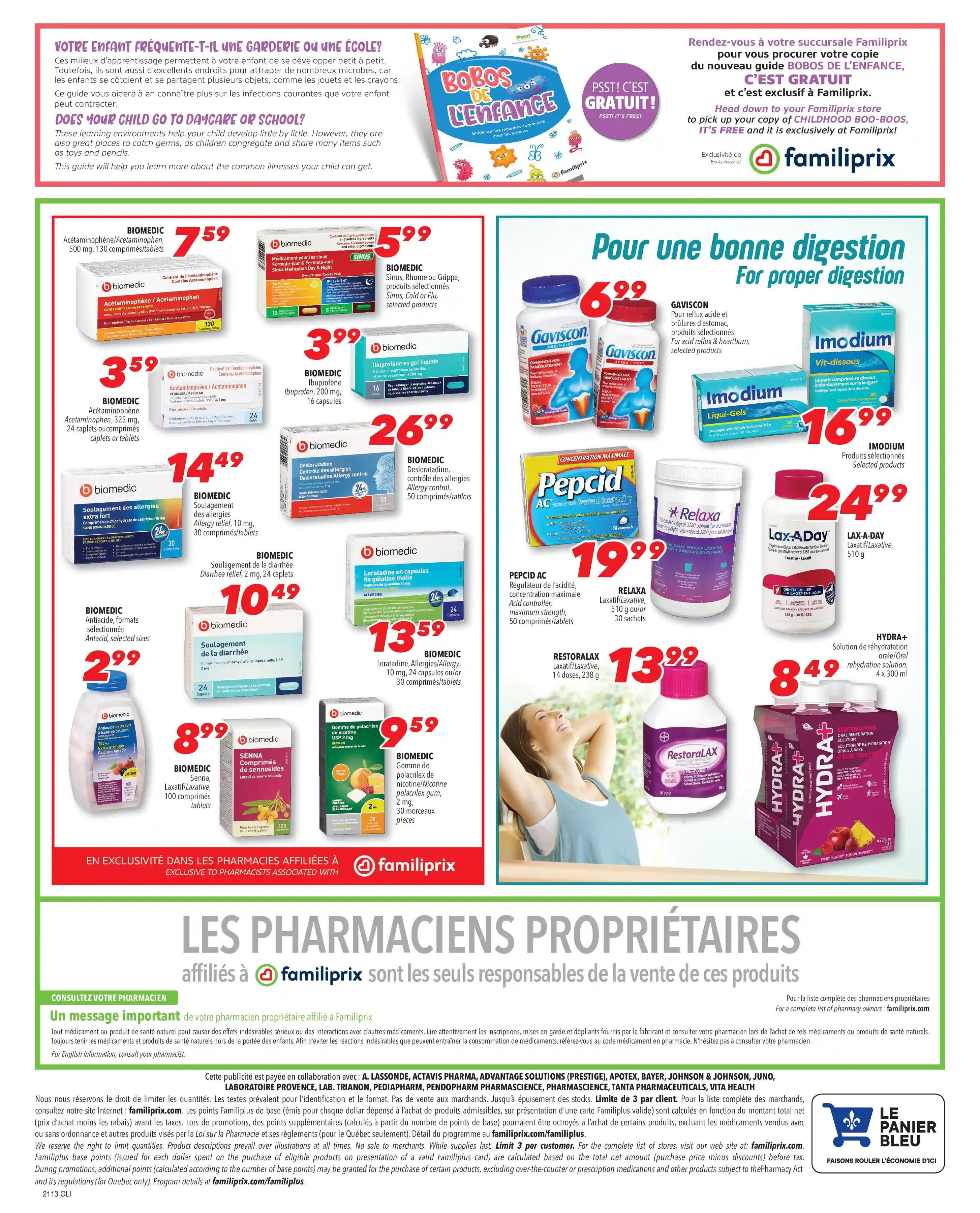 Familiprix Clinique Flyer March 25 to 31