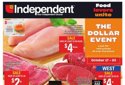 Independent Grocer (West) Flyer October 17 to 23