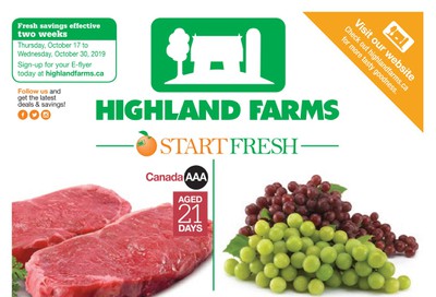 Highland Farms Flyer October 17 to 30