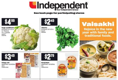 Independent Grocer (ON) Vaisakhi Flyer March 25 to April 14