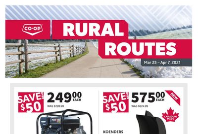 Co-op (West) Rural Routes Flyer March 25 to April 7