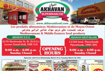 Akhavan Supermarche Flyer March 24 to 30