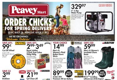 Peavey Mart (West) Flyer March 26 to 31