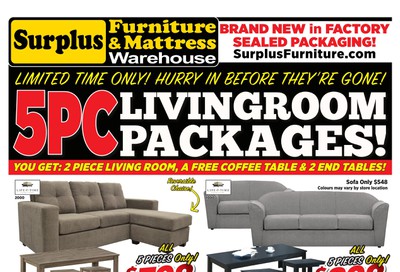 Surplus Furniture & Mattress Warehouse (Thunder Bay) Flyer March 3 to 16