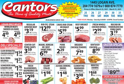 Cantor's Meats Flyer March 25 to 31