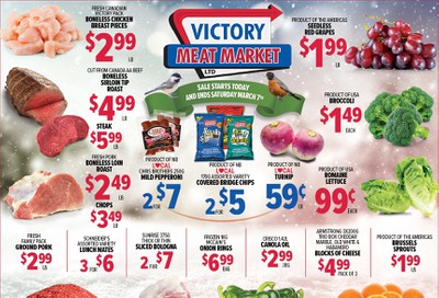 Victory Meat Market Flyer March 3 to 7