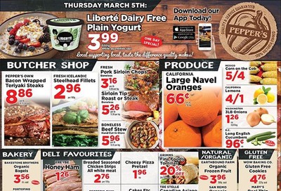 Pepper's Foods Flyer March 3 to 9