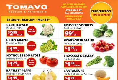 Tomavo Flyer March 25 to 31