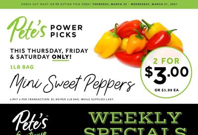 Pete's Fine Foods Flyer March 25 to 31