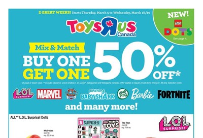 Toys R Us Flyer March 5 to 18