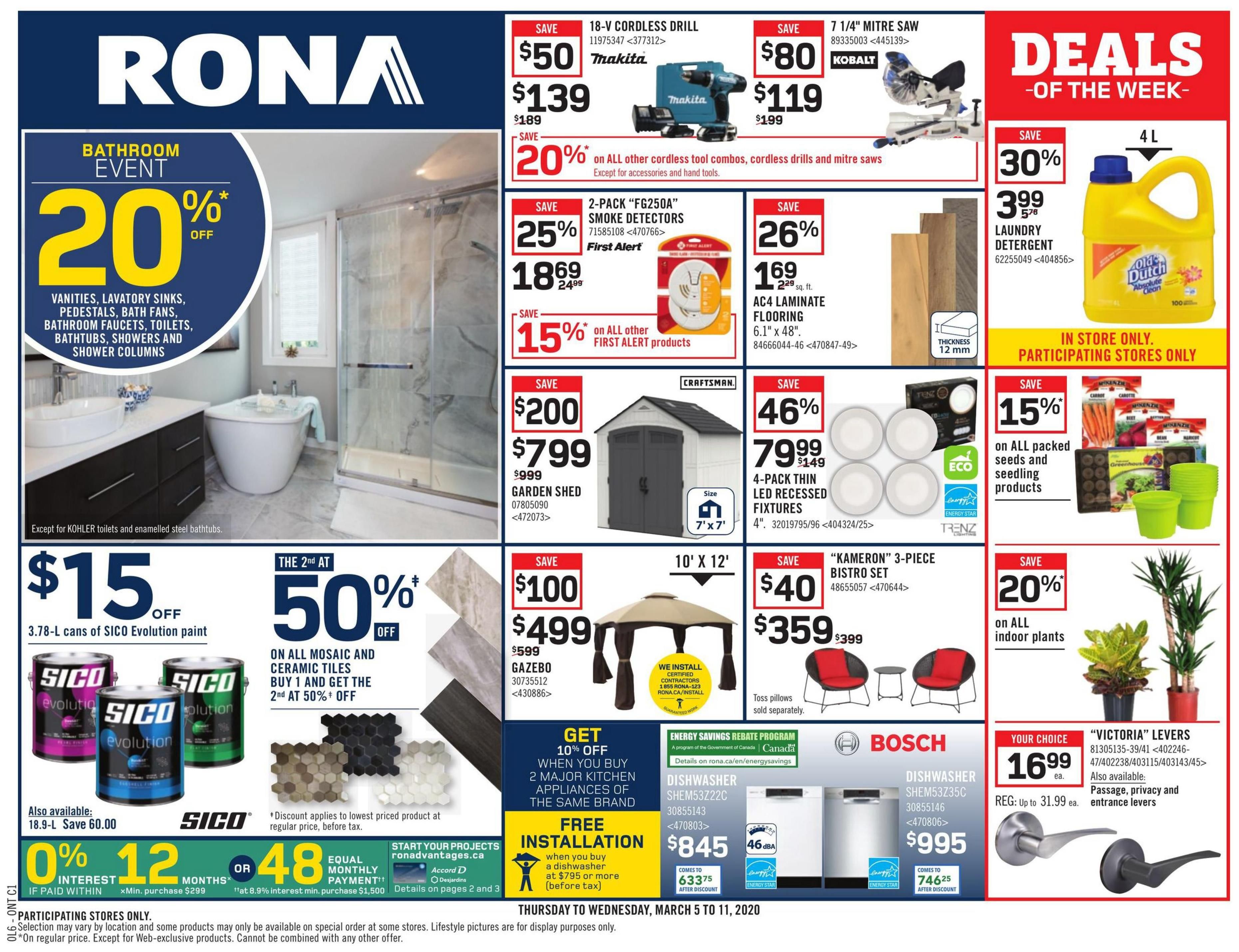 Rona On Flyer March 5 To 11 1 Max 
