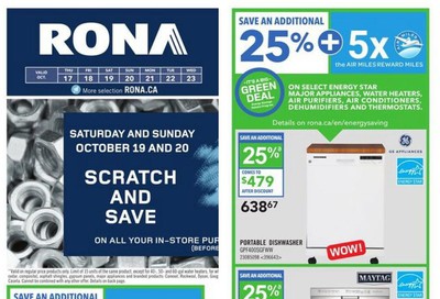 Rona (ON) Flyer October 17 to 23